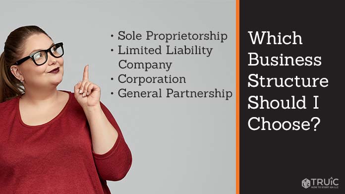 Woman pointing at Different Business Structures